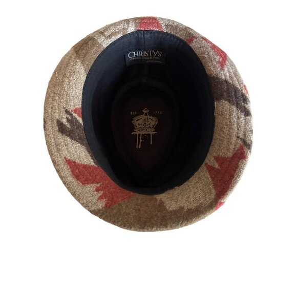 Christys London Wool Felt Fedora Hat With Toggle Accent Unisex One Size Beige & - Picture 5 of 9